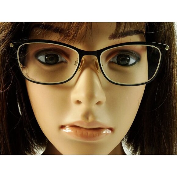 Jimmy Choo Eyeglasses FRAMES ONLY Black Wayfarer 53-17-134 - Picture 14 of 15